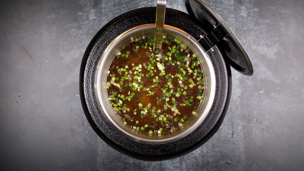 Miso su wakeme dumbliais, lašišą ir tofu – - Receptas