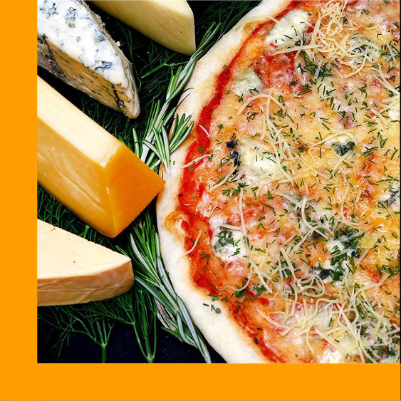 Pizza quattro formaggi Pizza quattro formaggi